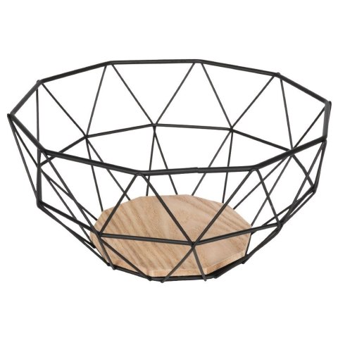 KOSZYK NA OWOCE I WARZYWA KOSZ METALOWY CZARNY MISKA LOFT 26 CM