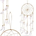 ŁAPACZ SNÓW UNIKATOWA OZDOBA ŚCIENNA BOHO 60 CM