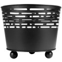 PALENISKO OGRODOWE METALOWE CZARNE 39 CM