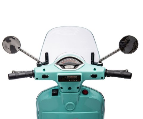Pojazd na akumulator Vespa GTS Super miętowy Milly Mally