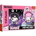 Puzzle 160 elementów Kuromi rządzi Hello Kitty Trefl