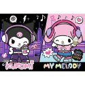 Puzzle 160 elementów Kuromi rządzi Hello Kitty Trefl