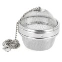 SITKO Z ŁAŃCUSZKIEM DO PRZYPRAW KOSZYK NA PRZYPRAWY DO GOTOWANIA ZUPY 9 CM