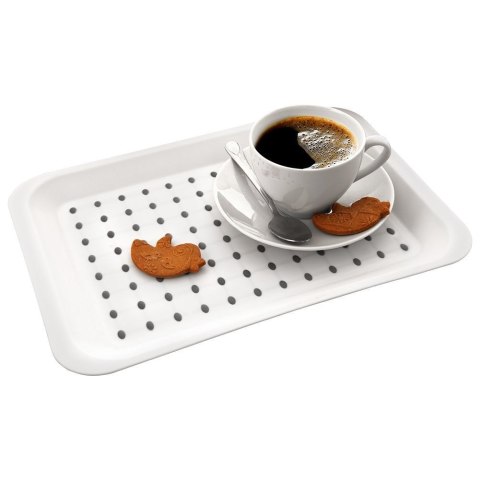 TACA KUCHENNA DO SERWOWANIA BIAŁA 33X23 CM