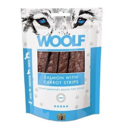 WOOLF SALMON WITH CARROT STRIPS przysmak dla psa 100g