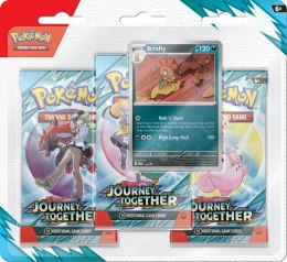 Karty Scarlet & Violet - Journey Together - 3-Pack Blister - Scrafty Pokemon TCG