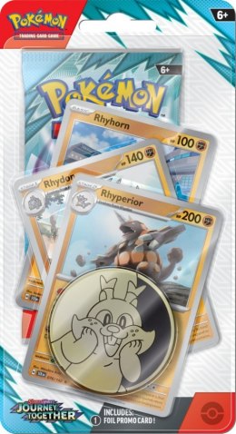 Karty Scarlet & Violet - Journey Together - Premium Checklane Blister - Rhyperior Pokemon TCG