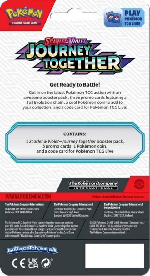 Karty Scarlet & Violet - Journey Together - Premium Checklane Blister - Rhyperior Pokemon TCG
