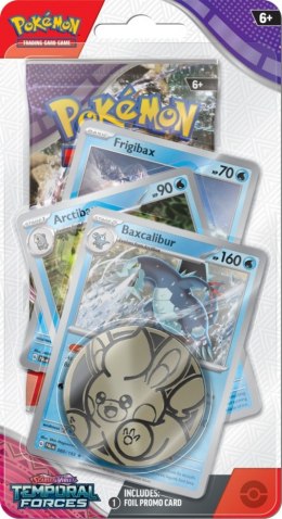 Karty Scarlet & Violet - Temporal Forces - Premium Checklane Blister - Baxcalibur Pokemon TCG