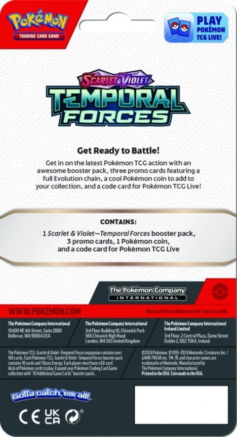 Karty Scarlet & Violet - Temporal Forces - Premium Checklane Blister - Baxcalibur Pokemon TCG
