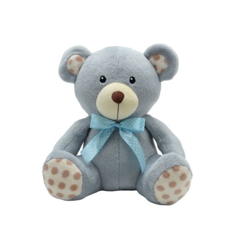 Maskotka Miś kropek szary 30 cm TULILO