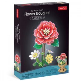 Puzzle 3D Bukiet kwiatów - Kamelie Cubic Fun