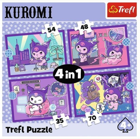 Puzzle 4w1 Dzień Kuromi Hello Kitty Trefl