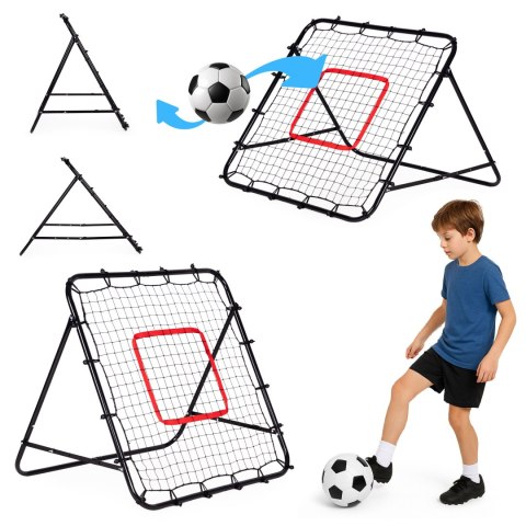 Rebounder do piłki nożnej trenażer piłkarski bramka do odbijania piłki 100x100 cm MultiGarden