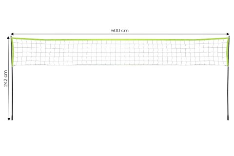 Siatka do siatkówki badmintona 600x240 cm składana wytrzymała MultiGarden