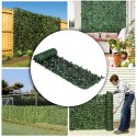 Sztuczny bluszcz żywopłot 3 sztuki 300x50 cm zielona osłona na balkon maskująca - 3 ROLKI