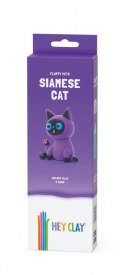 Masa plastyczna Hey Clay Figurka Puchate zwierzaki, Kot Syjamski Tm Toys