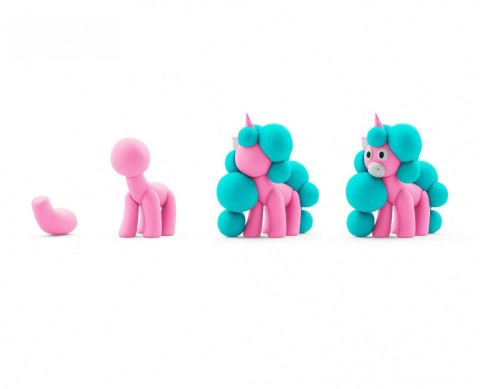 Masa plastyczna Hey Clay Jednorożce 3 pak, Cloudy Tm Toys