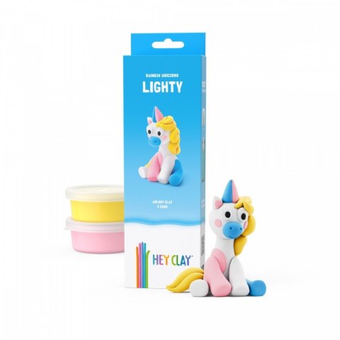 Masa plastyczna Hey Clay Jednorożce 3 pak, Lighty Tm Toys