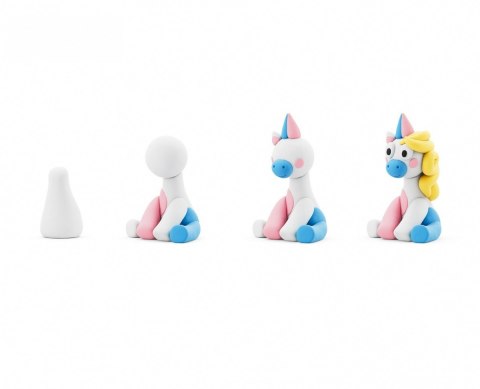 Masa plastyczna Hey Clay Jednorożce 3 pak, Lighty Tm Toys