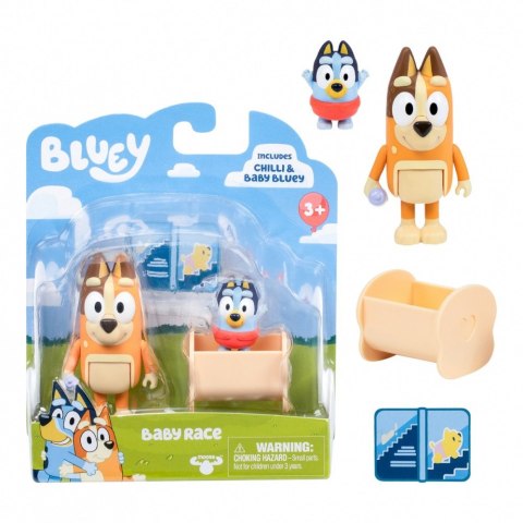 Zestaw figurek Bluey 2-pak Baby Bluey i Chilli Tm Toys