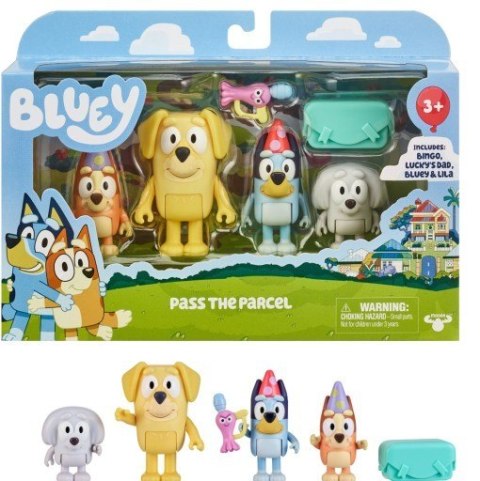 Zestaw figurek Bluey Przesyłka 4-pak Tm Toys