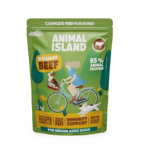 ANIMAL ISLAND wołowina sucha pies 1 kg