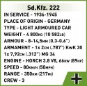 Klocki Sd.Kfz 222 502 klocki Cobi Klocki