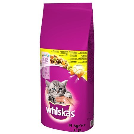 WHISKAS Junior z kurczakiem 14kg (WYPRZEDAŻ)