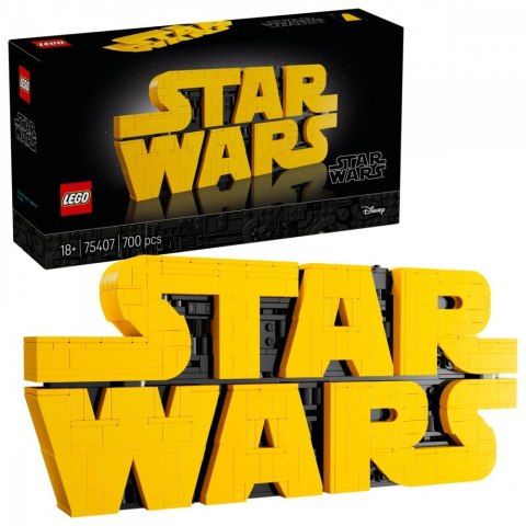 Klocki Star Wars 75407 Logo Star Wars zbudowane z klocków LEGO