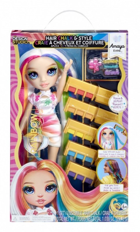Lalka Rainbow High Hair Chalk & Style Amaya MGA