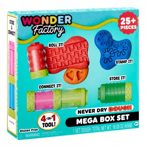 Masa plastyczna Wonder Factory Never Dry Dough Mega Box Set MGA