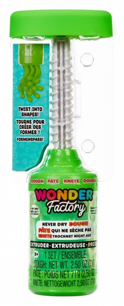 Masa plastyczna Wonder Factory Never Dry Dough, zielony MGA