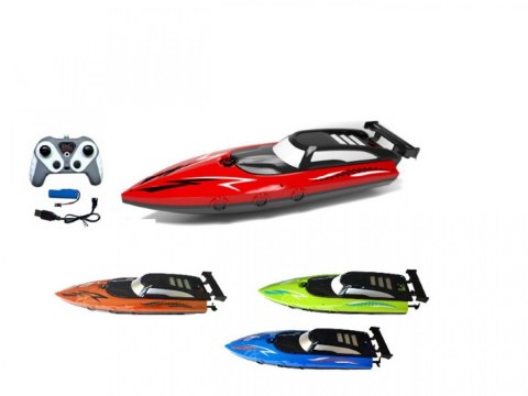 Motorówka R/C 4 z ładowarką USB 4 kolory MIX Madej