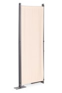 Składany parawan ogrodowy pokojowy 4-panelowy 167x216 cm beżowy MultiGarden
