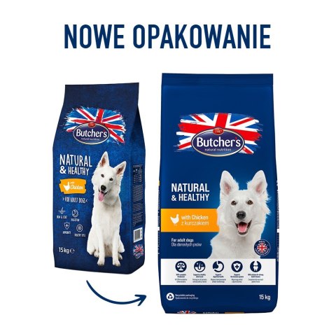 BUTCHER'S z kurczakiem 15kg - sucha karma dla psa (WYPRZEDAŻ)