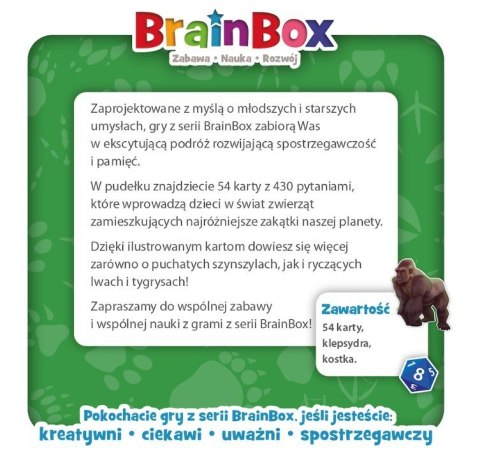 Gra BrainBox - Zwierzęta Rebel