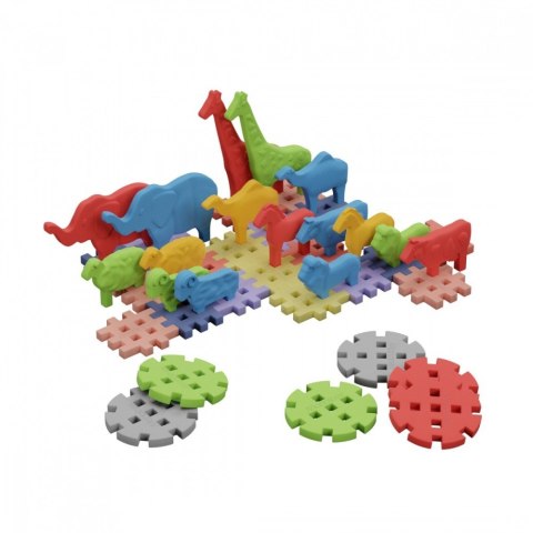 Klocki Mini Waffle - Zwierzęta 42 elementy Marioinex