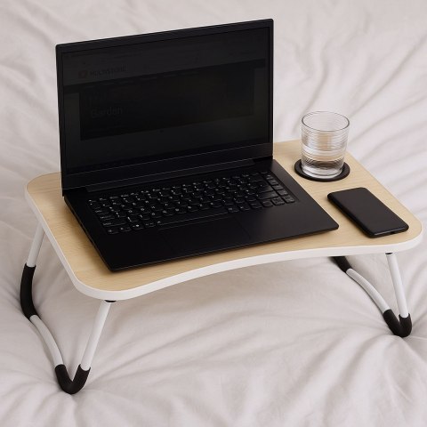 Podstawka pod laptopa składana taca 60x40 cm lampka wiatrak ModernHome