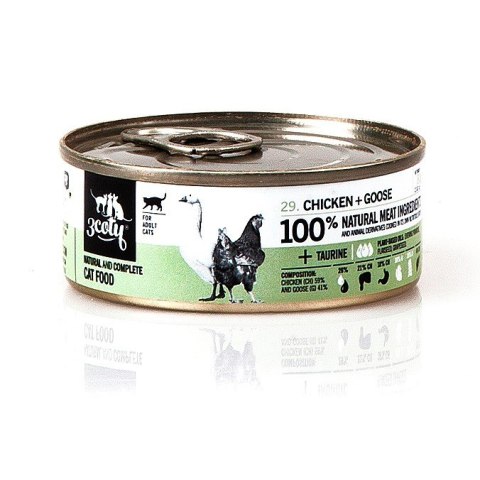 3Coty CHICKEN + GOOSE for Adult cats 80g