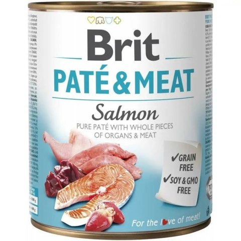 BRIT PATE&MEAT SALMON 800g