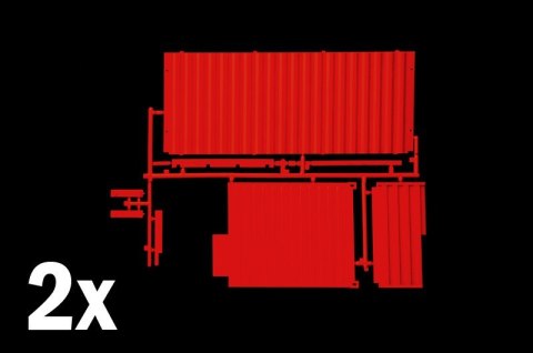 Model plastikowy Tecnokar 20 container trailer Italeri