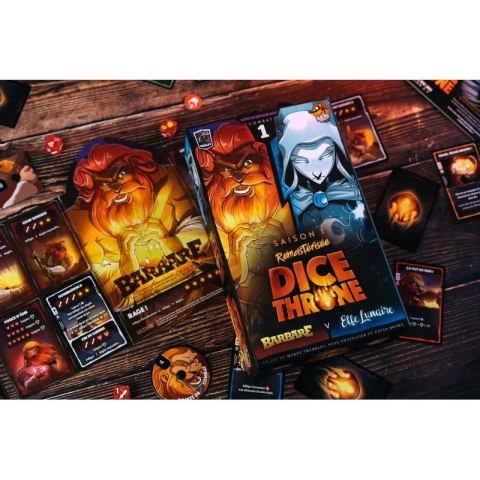 Gra Dice Throne Starcie 1 Barbarzyńca vs. Księżycowa Elfka Lucky Duck Games