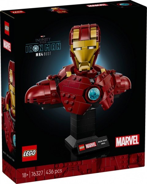 Klocki Super Heroes 76327 Popiersie Iron Mana MK4 LEGO