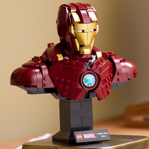 Klocki Super Heroes 76327 Popiersie Iron Mana MK4 LEGO