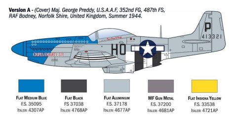 Model plastikowy P-51D Mustang Aces 1/72 Italeri