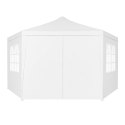 Namiot pawilon ogrodowy handlowy 2x2x2 m z oknami biały MultiGarden