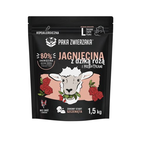 Paka Zwierzaka Seventh Heaven Jagnięcina i dzika róża PUPPY "L" 1,5kg