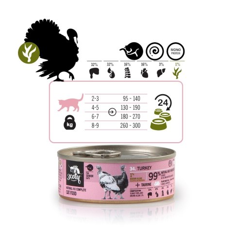 3Coty TURKEY for Senior Cats 80g