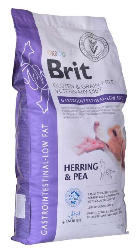 Brit Grain Free VET Diets Dog Gastrointestinal-Low Fat 12 kg (WYPRZEDAŻ)